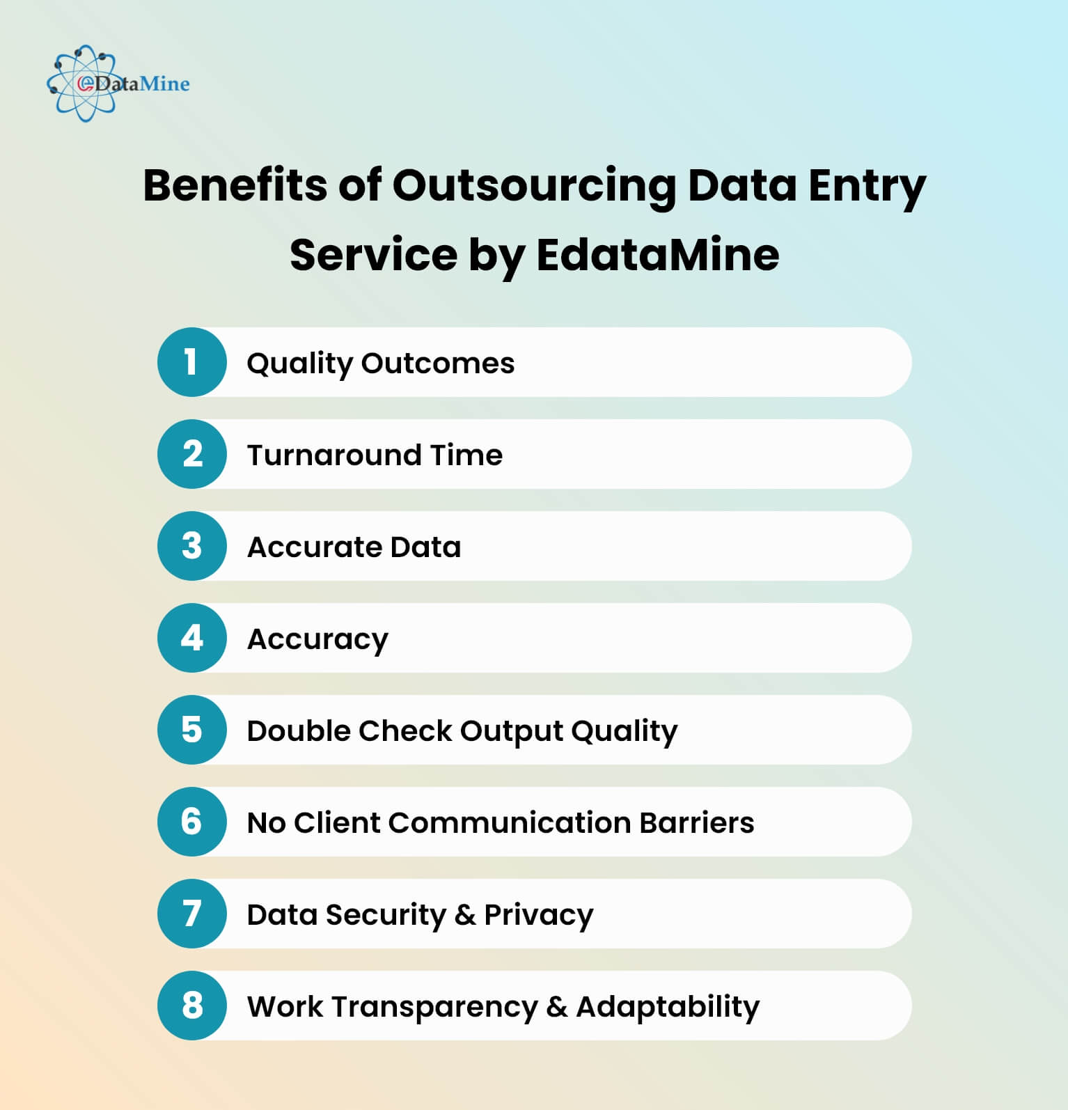 Benefits of Outsourcing Data Entry Service by EdataMine