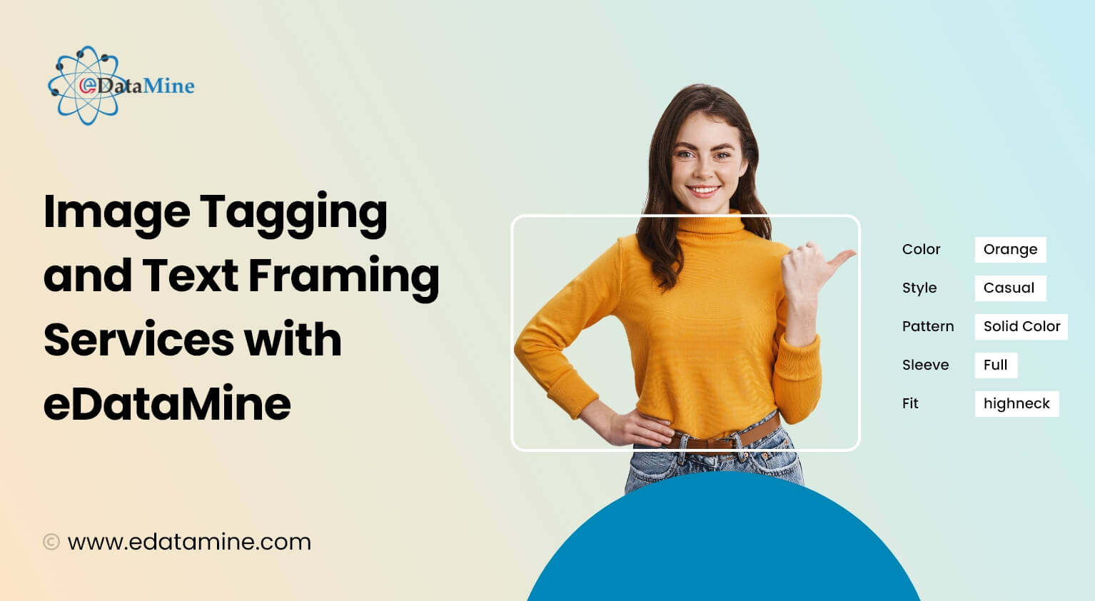 Image Tagging and Text Framing Services with eDataMine